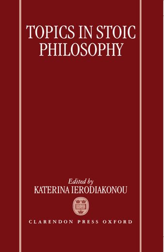 Topics in Stoic Philosophy book cover