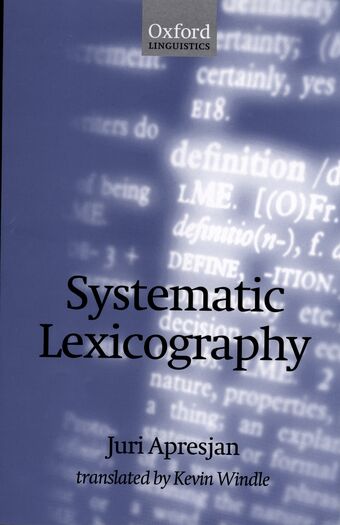 Systematic Lexicography book cover