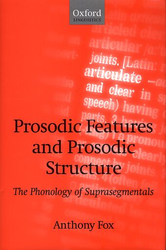 Prosodic Features and Prosodic Structure book cover
