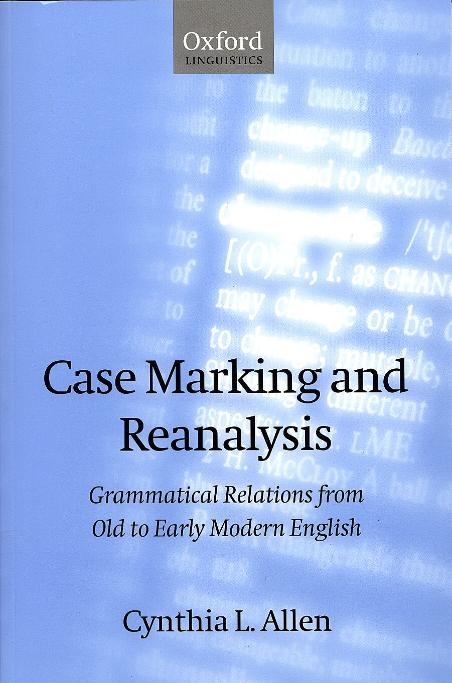 Case Marking and Reanalysis book cover