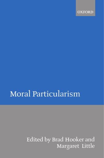 Moral Particularism book cover