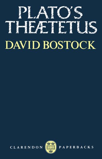 Plato's Theaetetus book cover