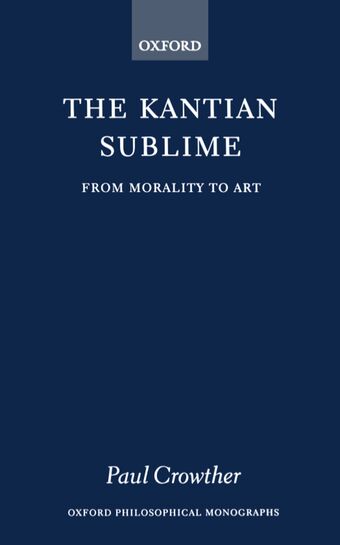 The Kantian Sublime book cover