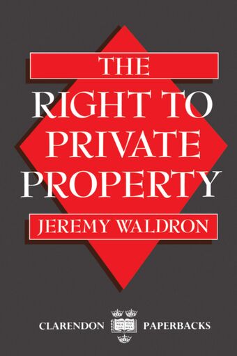 The Right to Private Property book cover