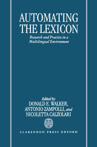 Automating the Lexicon book cover