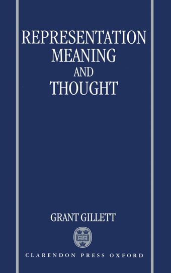 Representation, Meaning, and Thought book cover