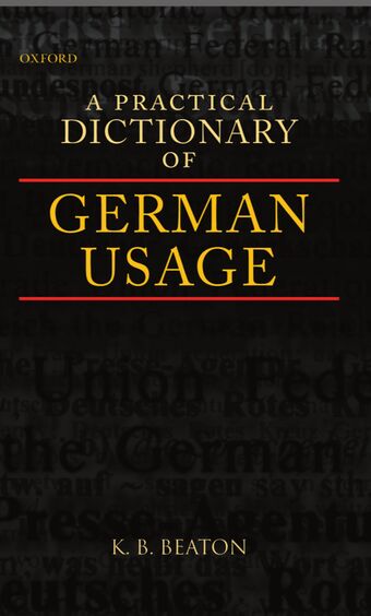 A Practical Dictionary of German Usage book cover