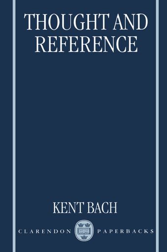 Thought and Reference book cover