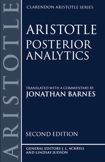 Posterior Analytics book cover