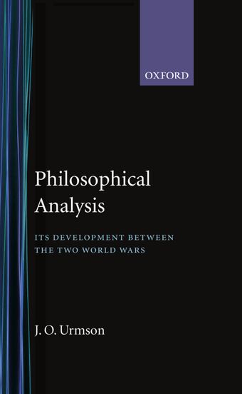 Philosophical Analysis book cover