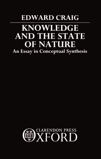Knowledge and the State of Nature book cover