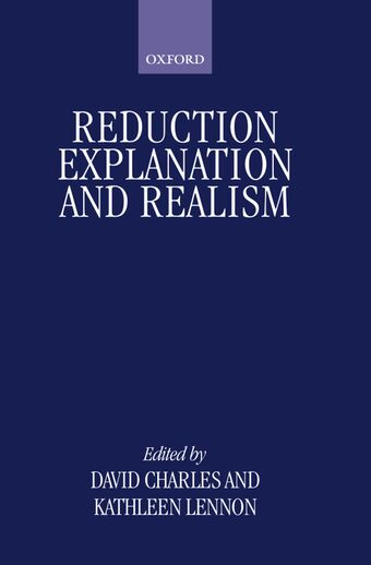 Reduction, Explanation, and Realism book cover