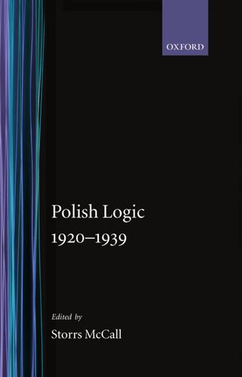 Polish Logic 1920-1939 book cover