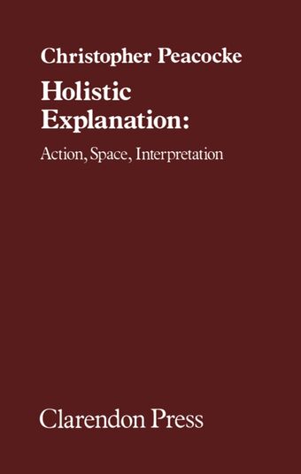 Holistic Explanation book cover