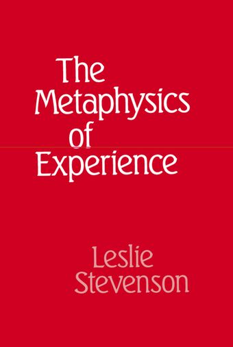 The Metaphysics of Experience book cover