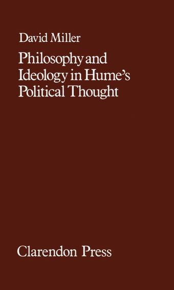 Philosophy and Ideology in Hume's Political Thought book cover
