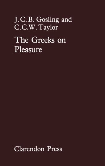 The Greeks on Pleasure book cover