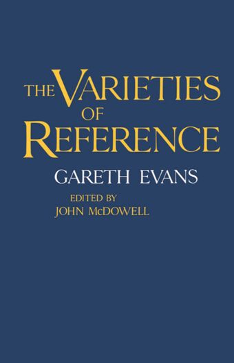 The Varieties of Reference book cover
