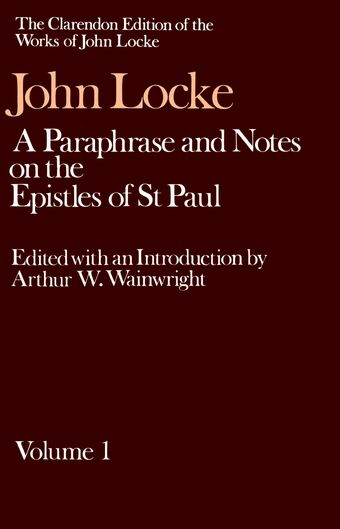 The Clarendon Edition of the Works of John Locke book cover