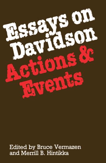 Essays on Davidson book cover