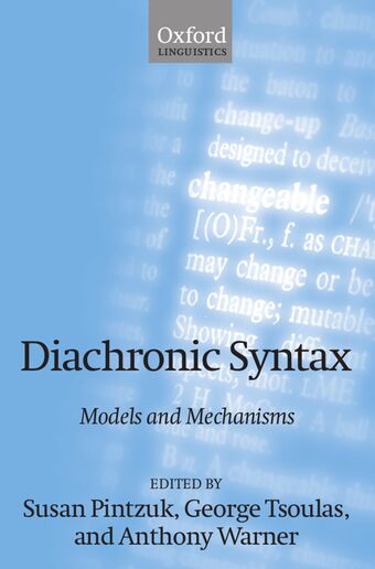 Diachronic Syntax book cover