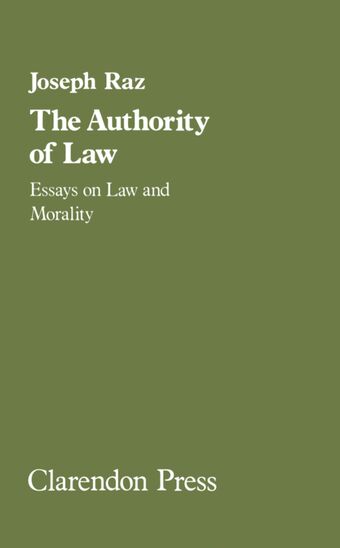 The Authority of Law book cover