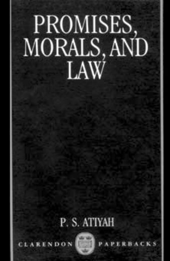 Promises, Morals and Law book cover