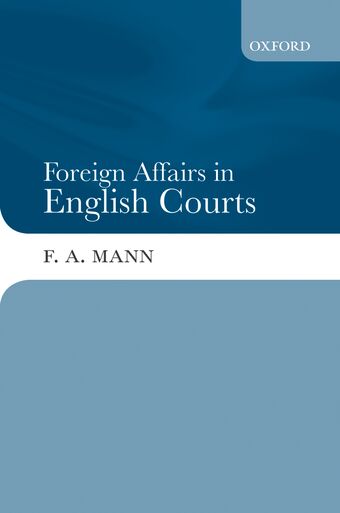 Foreign Affairs in English Courts book cover