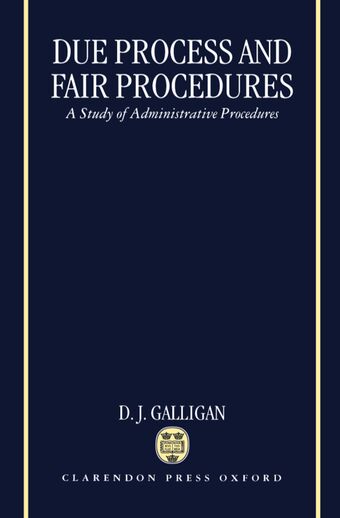 Due Process and Fair Procedures book cover