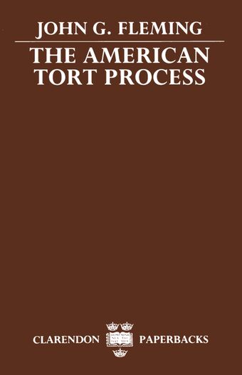 The American Tort Process book cover