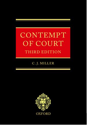 Contempt of Court book cover