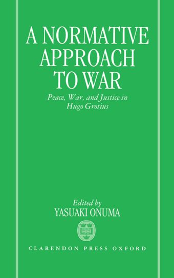 A Normative Approach to War book cover