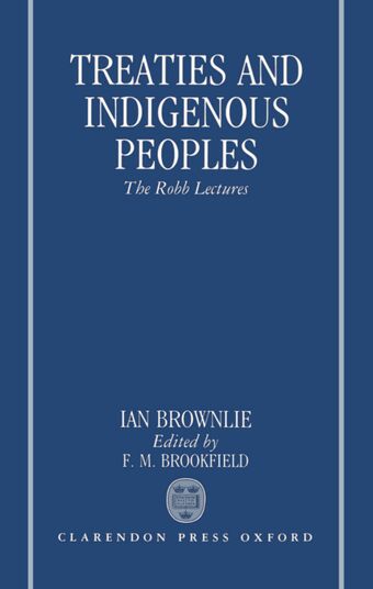 Treaties and Indigenous Peoples book cover