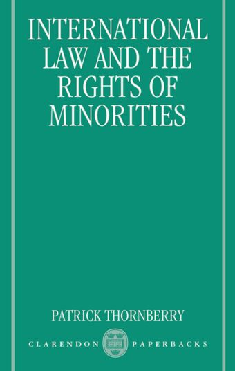 International Law and the Rights of Minorities book cover
