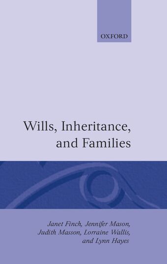 Wills, Inheritance and Families book cover