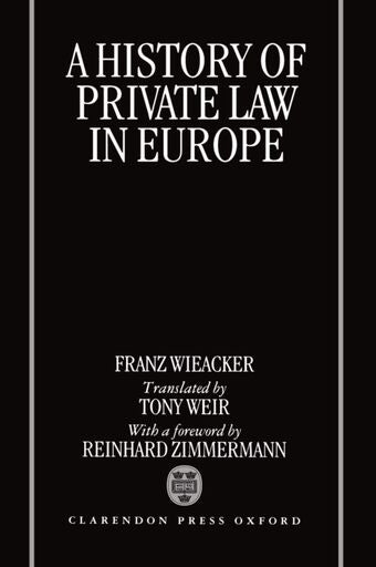 A History of Private Law in Europe book cover
