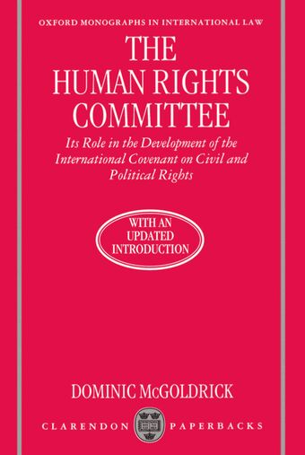 The Human Rights Committee book cover