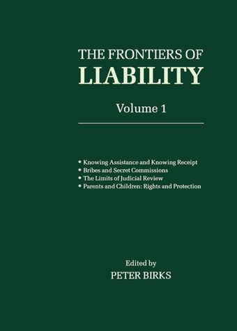 Frontiers of Liability: Volume 1 book cover