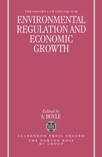 Environmental Regulation and Economic Growth book cover