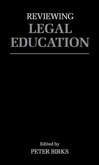 Reviewing Legal Education book cover
