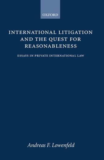 International Litigation and the Quest for Reasonableness book cover