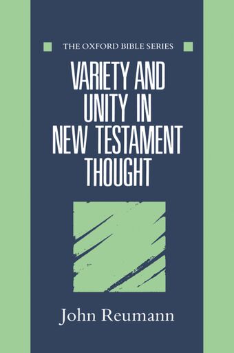 Variety and Unity in New Testament Thought book cover