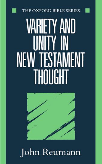 Variety and Unity in New Testament Thought book cover