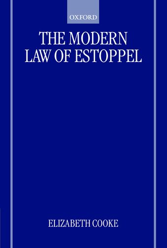 The Modern Law of Estoppel book cover