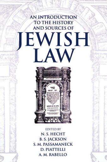An Introduction to the History and Sources of Jewish Law book cover