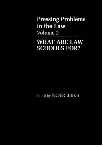 What are Law Schools For? book cover