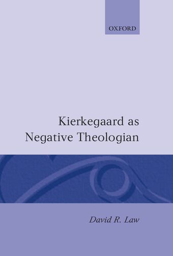 Kierkegaard as Negative Theologian book cover