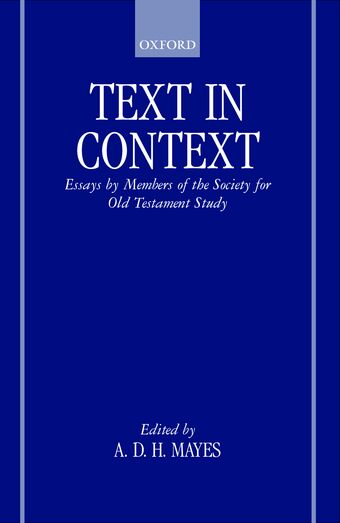 Text in Context book cover