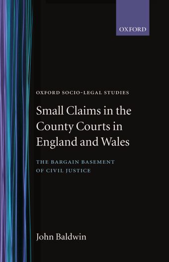 Small Claims in the County Courts in England and Wales book cover