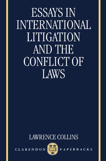 Essays in International Litigation and the Conflict of Laws book cover